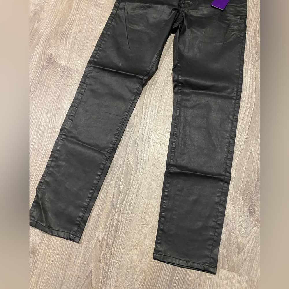 Jack & Jones Boys Black Skinny Jeans Purple Label Coated Cotton 28x29 - Picture 3 of 11